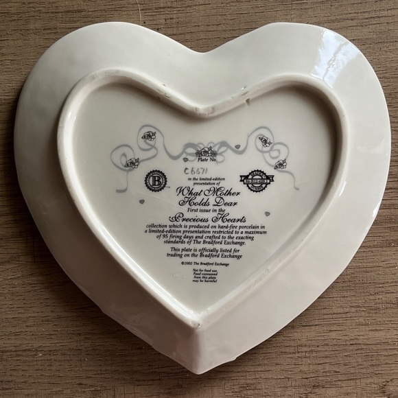 Limited Edition “What Mother Holds Dear” Precious Heart Collection Plate # C6671 - Picture 4 of 5